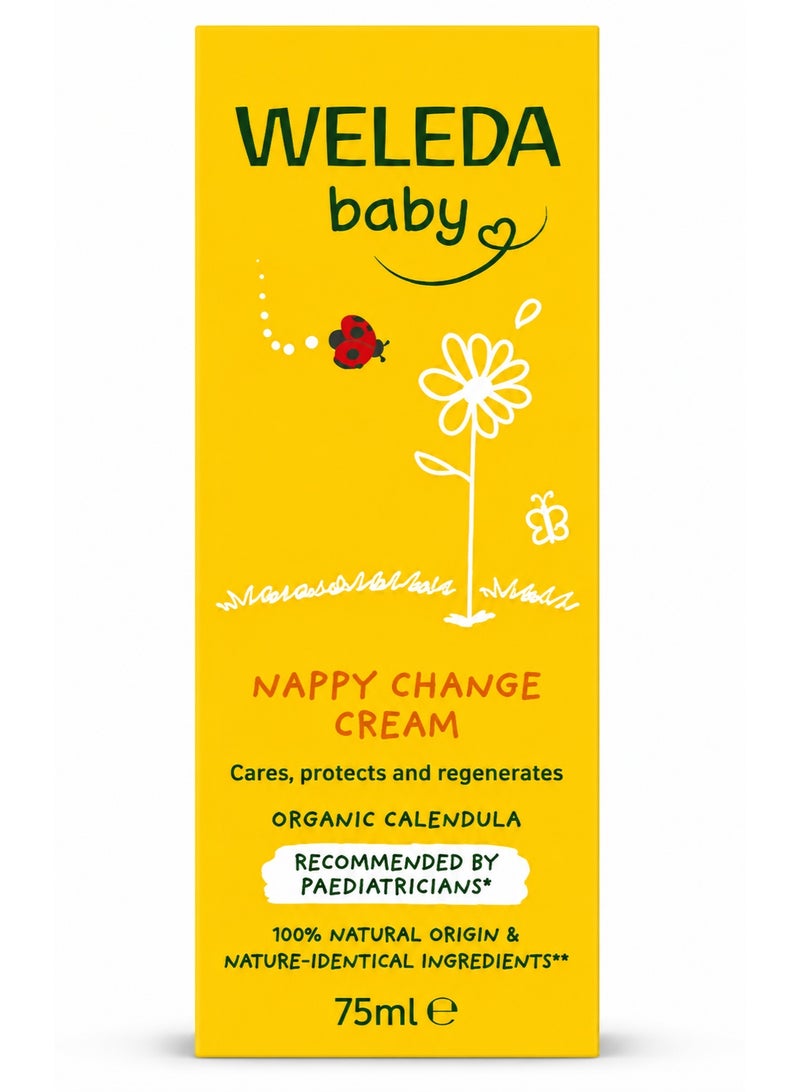 Weleda Baby Calendula Nappy Change Cream 75ml | Organic Calendula Diaper Rash Cream | Baby Skin Protection