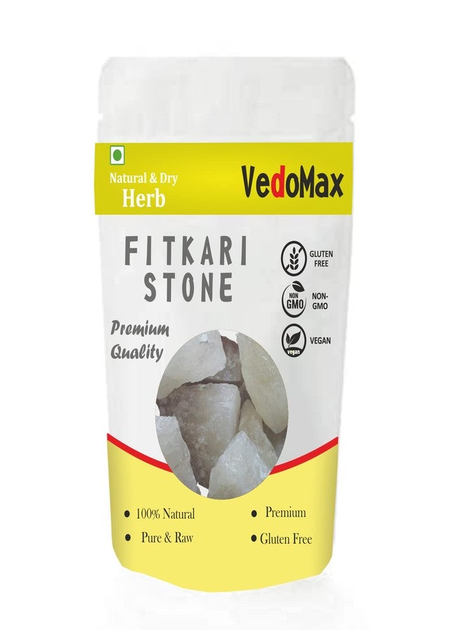 VedoMax Fitkari Stone | Alum Stone | phitkari alum stone| alum stone for shaving | alum stone for water purification - (100 gm) - Image 1