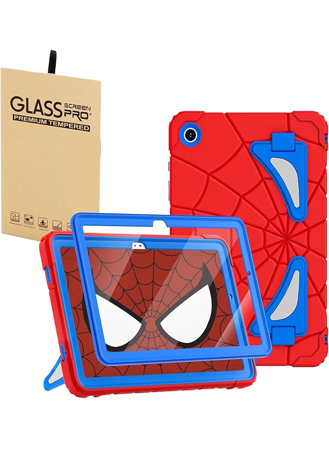 إيروريكس 1+1 جراب Galaxy Tab A9 Plus، جراب Samsung Galaxy Tab A9 Plus 11 للأطفال، جراب Samsung Tablet مع حامل واقي للشاشة، جراب Samsung Tab A9+ مقاس 11 بوصة، أحمر وأزرق - Image 1