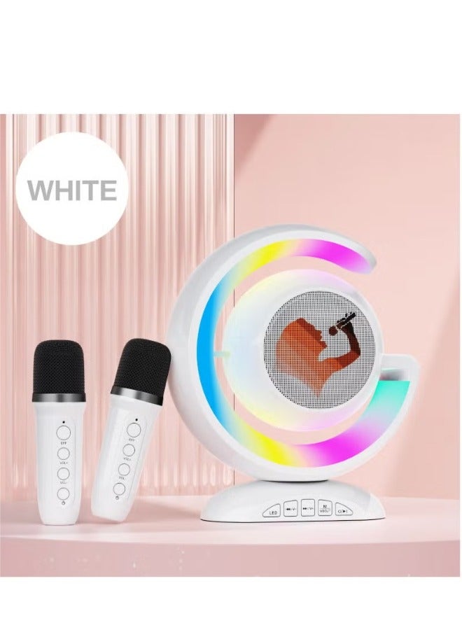 ACLIX YS-110 Portable Bluetooth Speaker Cool LED Light Wireless Home Karaoke Stereo Speaker Multi functional Integrated Machine Speaker