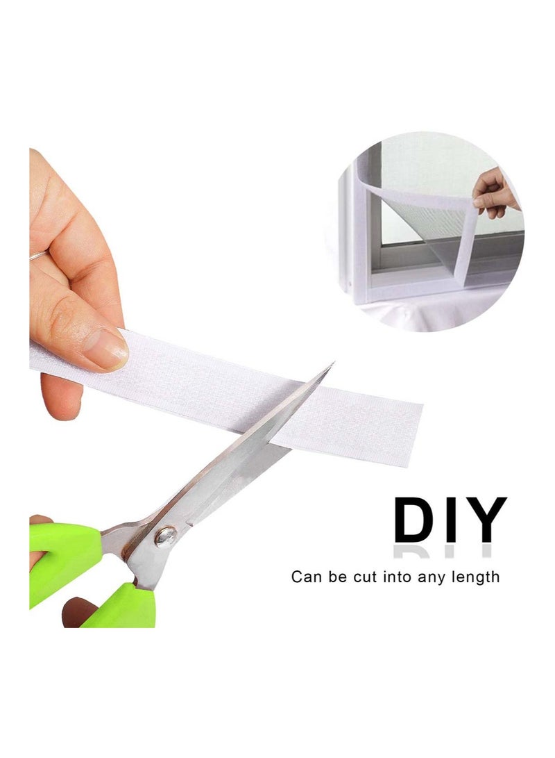 SYOSI Hook and Loop Tape Velcro Adhesive Strip Self Sticky Back Fastening Heavy Duty Reusable Double Sided 6M * 2CM  - Image 5