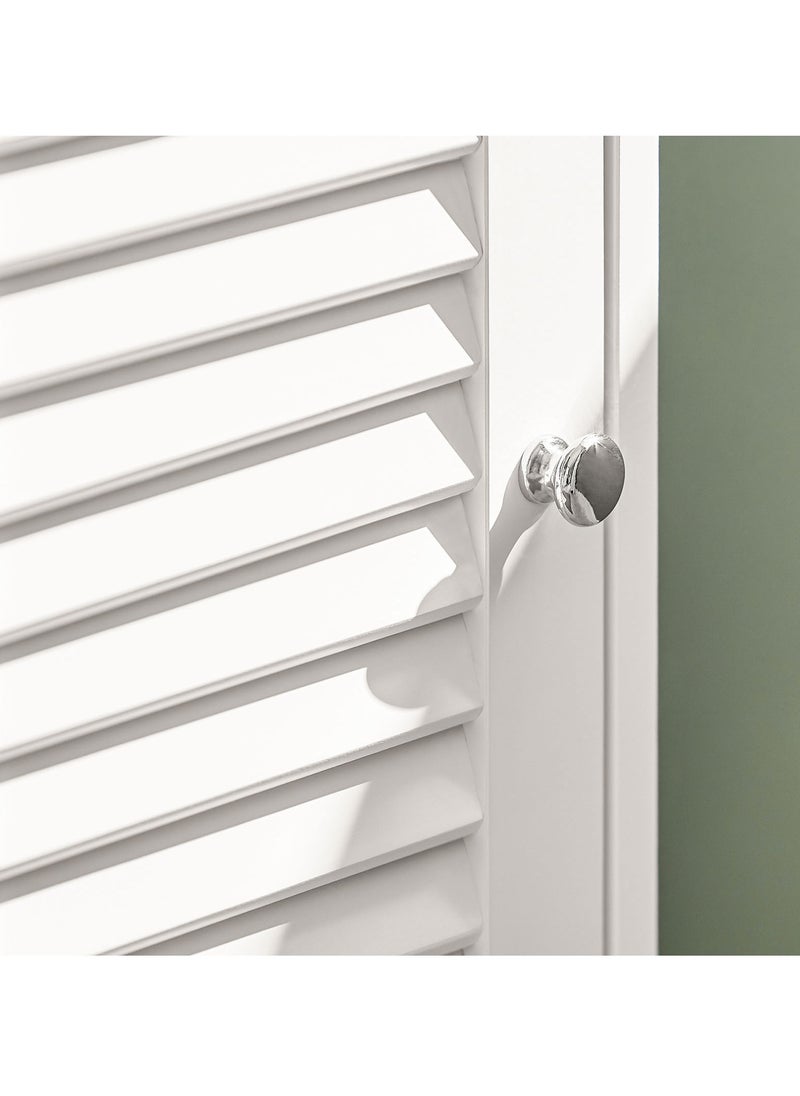 SoBuy - (SA STOCK) SoBuy FRG236-W, Bathroom Tall Cabinet Bathroom Storage Cabinet with 2 Shutter Doors and 1 Drawer, H170cm, White - Image 1