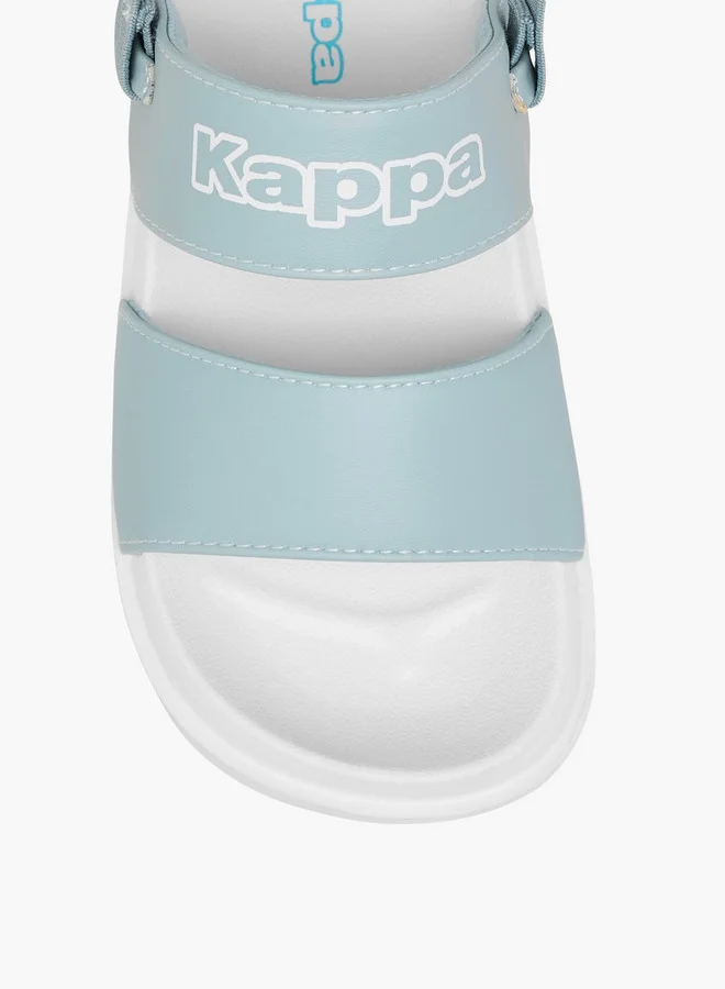 Kappa Girls' Logo Print Sandals with Elasticated Strap