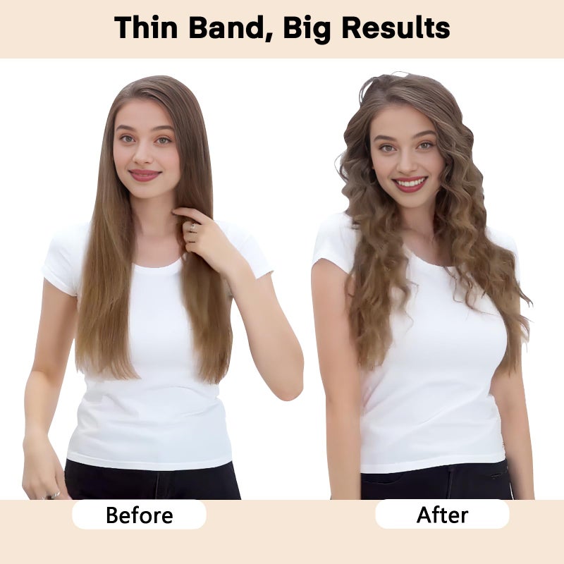 Gwabee Velvet Heatless Curls Overnight Hair Curlers to Sleep In, Overnight Curls Thin Heatless Hair Curler - No Heat Curlers for Long Hair Volume, Heatless Curling Set with Bonnet - Black - Image 3