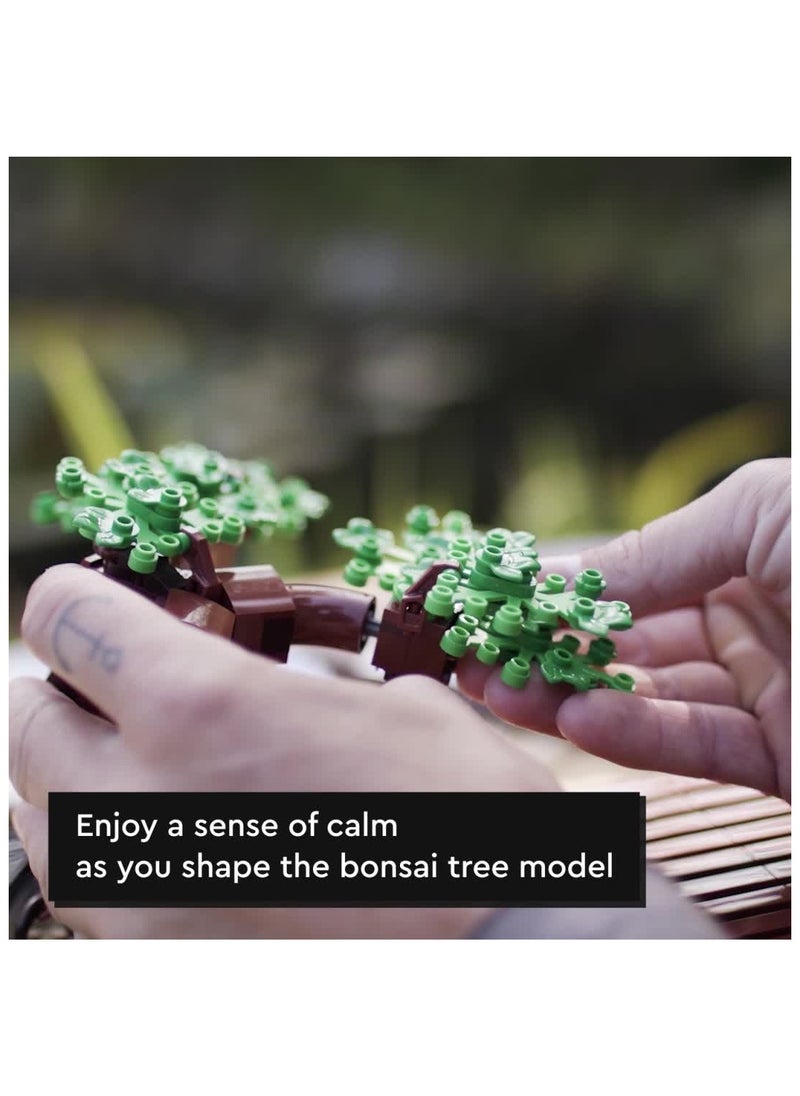 LEGO - LEGO Icons Bonsai Tree 10281 Building Blocks Toy Set; Flowers Botanical Collection (878 Pieces) - Image 1