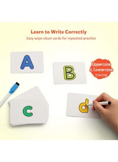 Coogam Reading & Spelling Learning Toy Wooden Letters Flash Cards Sight Words Matching Abc Alphabet Recognition Game Preschool Educational Tool Set For 3 4 5 Years Old Boys And Girls Kids  - Image 4