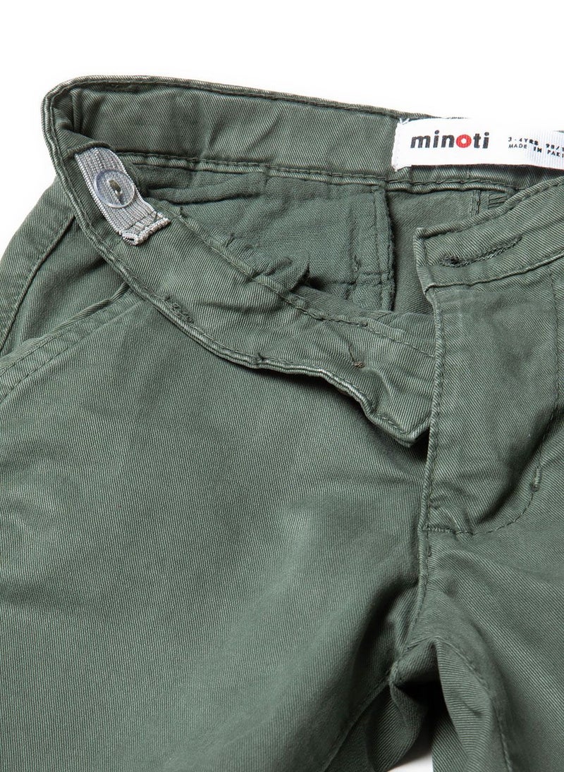MINOTI Boys' Chino Shorts with Adjustable Waist - Image 4