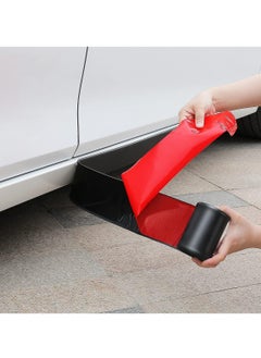 Excefore 1pcs 13ft*3.15in Side Skirts for Cars Universal, Universal Rubber Anti-Scratch Side Skirts Edge Guards Protector for Sedans, Truck, SUV Before and After Bumper Multifunction Protector(Black)  - Image 5