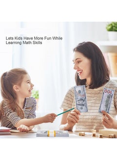 Generic $100 Prop Money, Play Money for Kids Education Learning,Board Games, Teaching，Parties，Movie, TV and Videos  - Image 2