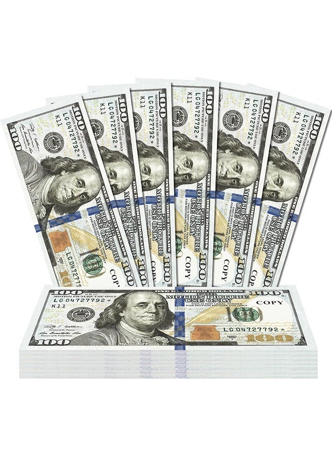 Generic - $100 Prop Money, Play Money for Kids Education Learning,Board Games, Teaching，Parties，Movie, TV and Videos - Image 1