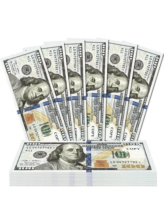 $100 Prop Money, Play Money for Kids Education Learning,Board Games, Teaching，Parties，Movie, TV and Videos - Image 1