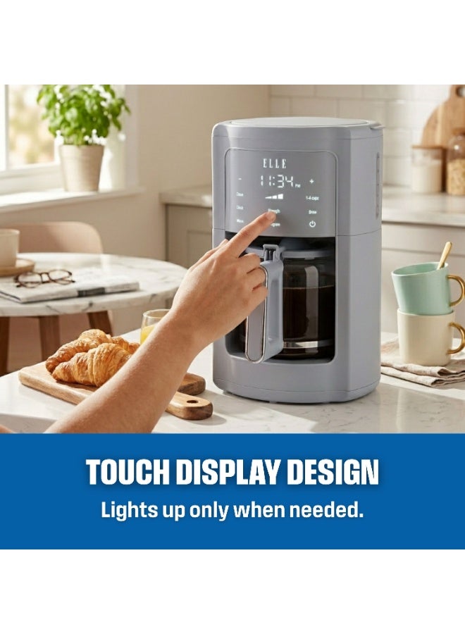 ELLE Panache Series Digital Coffee Maker, 1.8L, 12-14 Cup Capacity, Programmable, Reusable Permanent Filter, 1700W - Image 5