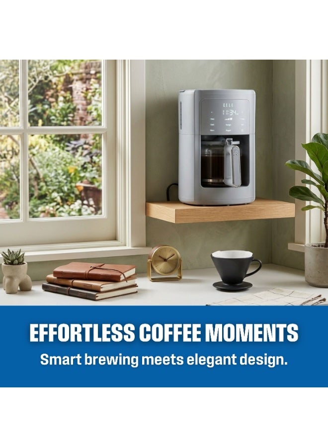 ELLE Panache Series Digital Coffee Maker, 1.8L, 12-14 Cup Capacity, Programmable, Reusable Permanent Filter, 1700W - Image 4