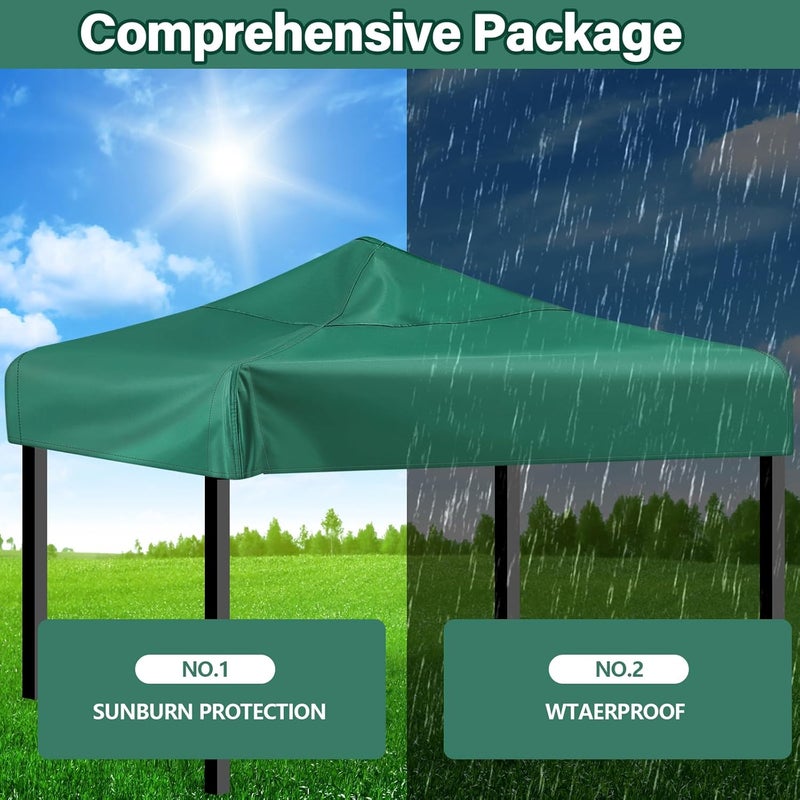 GliCraft 1 Pcs All Around Playtime Patio Replacement Canopy Compatible with Step2 4728 x 4728 Outdoor Kids Playhouse Replacement Canopy Replacement Canopy Top Cover Suitable for Playhouse Playground - Image 5