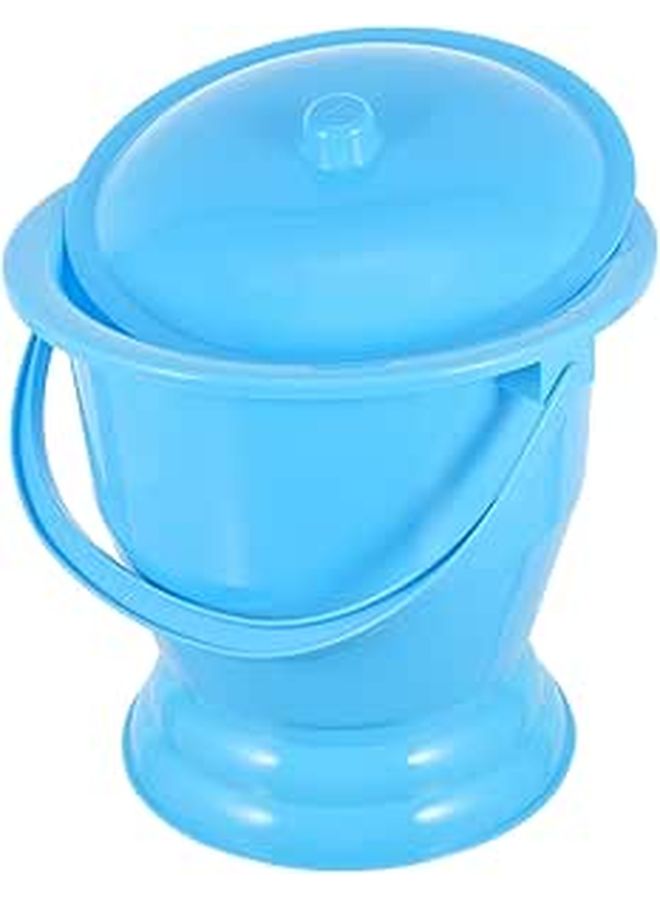 Blue Boys Potty Chair With Handle Portable Camping Urinal Non Slip Base Easy Clean - Image 1