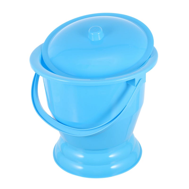 Blue Boys Potty Chair With Handle Portable Camping Urinal Non Slip Base Easy Clean - Image 2