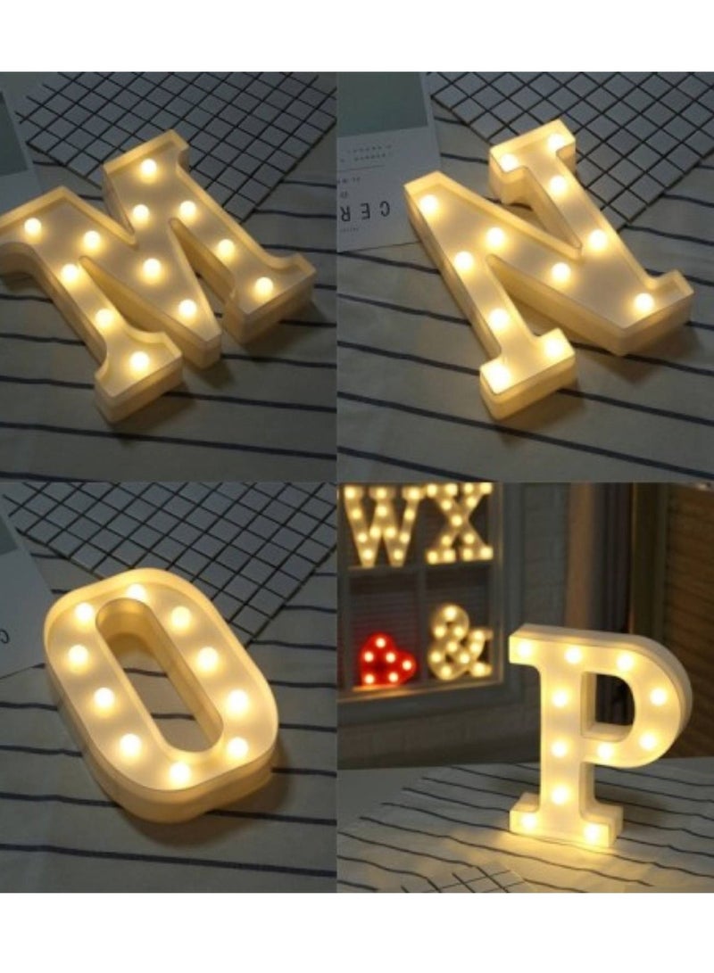 Vitacelli Alphabet LED Letter Lights Light Up Plastic Letters Standing Hanging O ( 8.86in x 6.69in x 1.77inches ) - Image 3