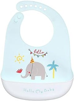 Mix and Max Mix and max baby bib silicone shape Elephant 