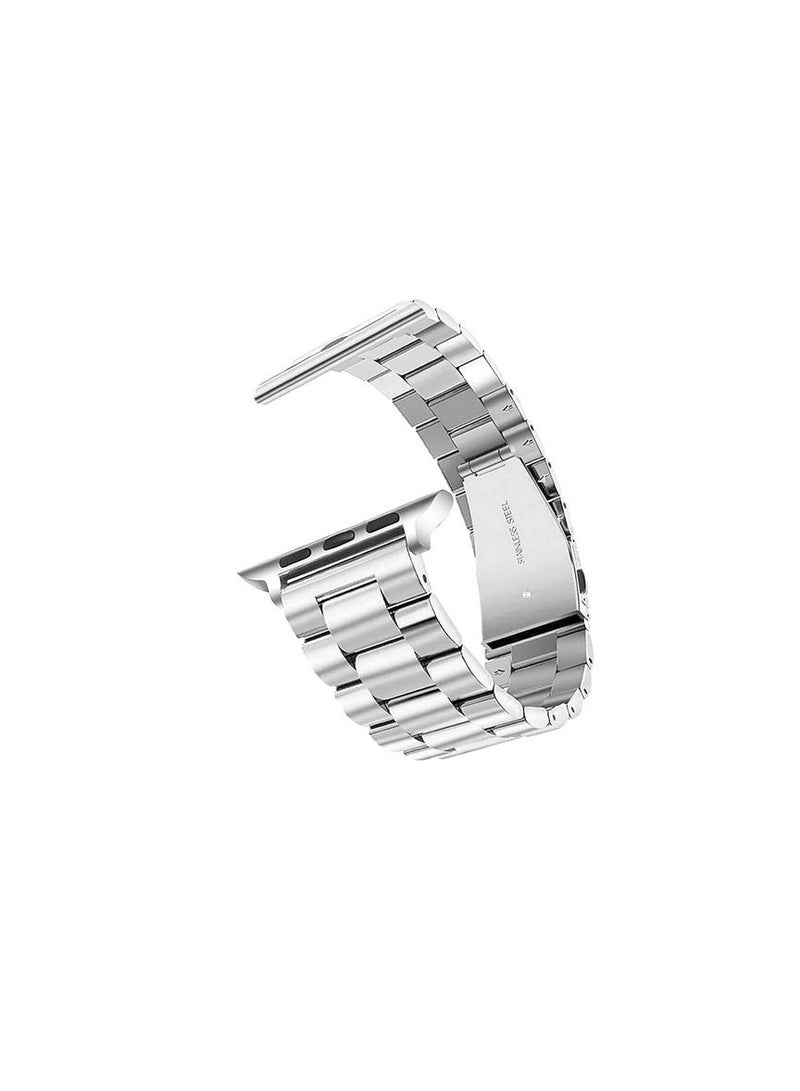 Stainless Steel Watch Band For Apple Watch Series 9 ULTRA 2 - 49mm - Silver - Image 1