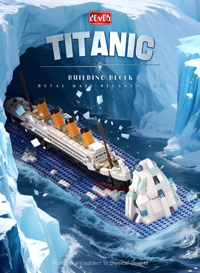 dOvOb RMS Titanic Model Building Blocks Set, 615 Pieces Bricks, MOC Ship Model Display Collection Model Kit for Teens and Adults，Compatible with Major Brands - Image 2