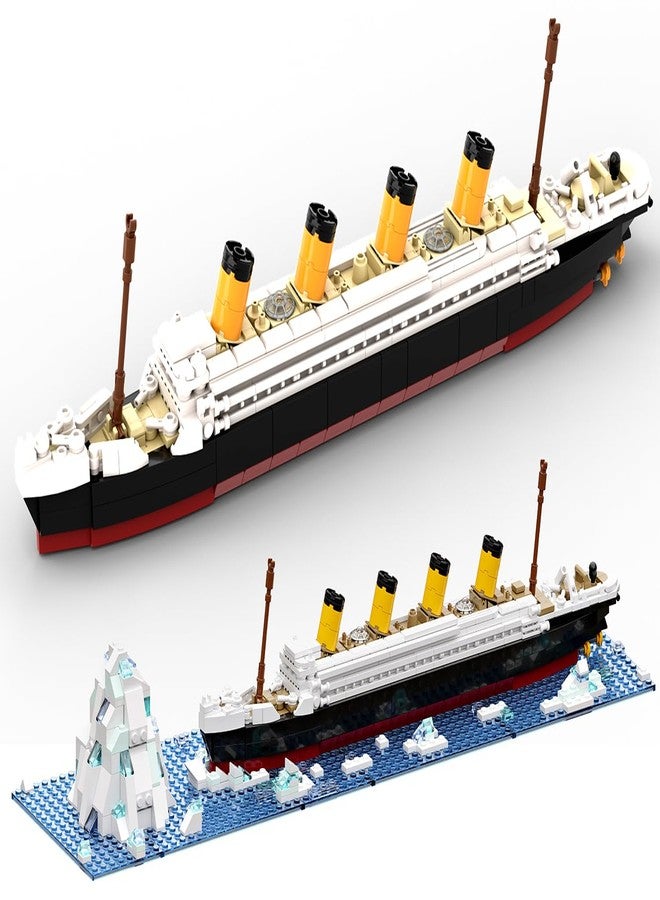 dOvOb RMS Titanic Model Building Blocks Set, 615 Pieces Bricks, MOC Ship Model Display Collection Model Kit for Teens and Adults，Compatible with Major Brands - Image 1