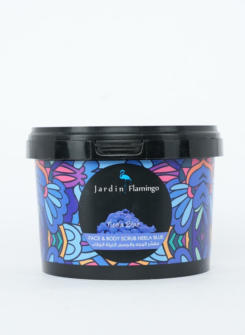 Jardin Flamingo Face & Body Scrub 400g - Neela Blue - Image 1