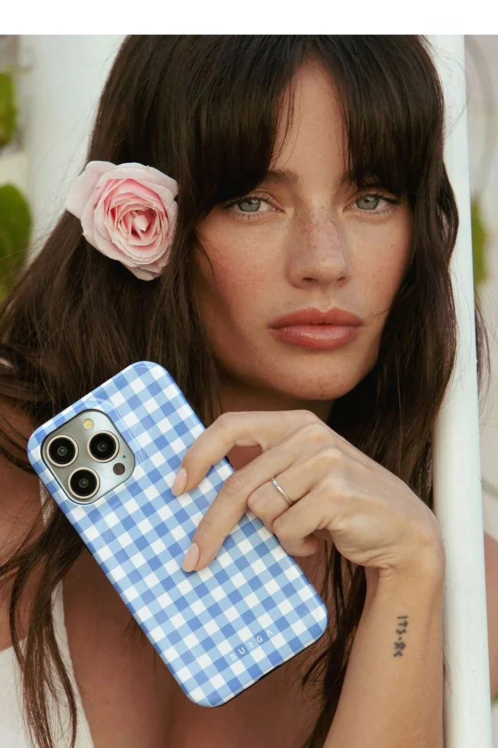 BURGA iPhone 16 pro Case, 2 Piece Hard Shell + TPU Silicone Interior, Shock Absorption, All Port Accessible, Raised Bezel For Screen &amp; Camera Protection, Never Fading HQ Print,Lovely Day