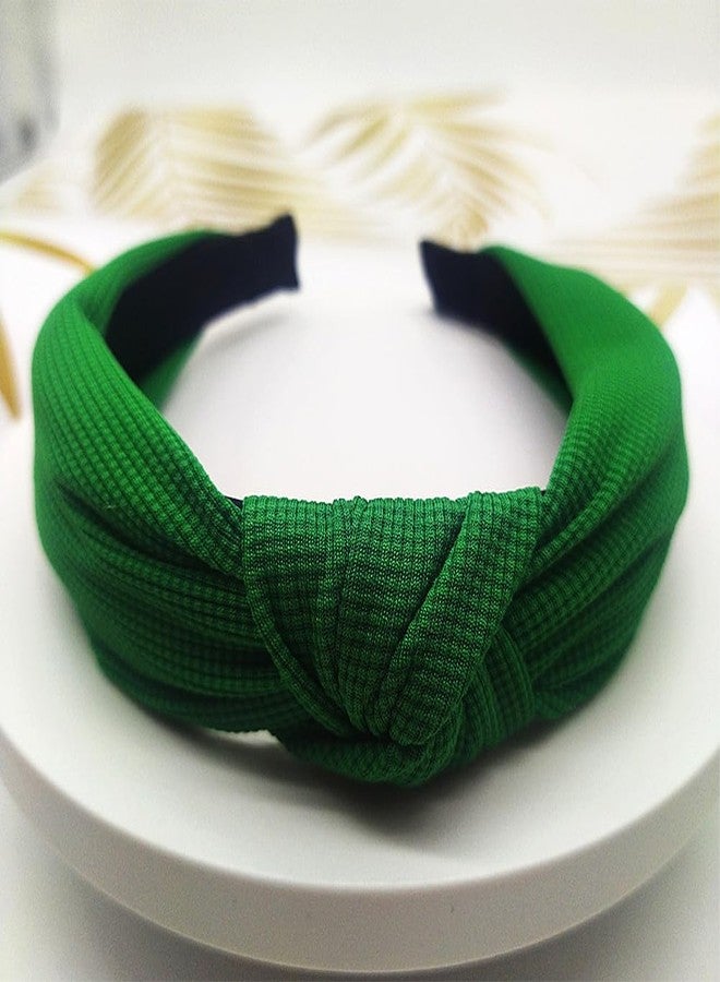 RUPOFUZA St. Patrick’s Day Headbands Knotted Irish Green Clover Shamrock Headbands St Patricks Hair Accessories - Wide Hair Bands for Women and Girls - Image 5