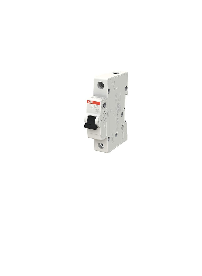 ABB SH201-C6 Miniature Circuit Breaker, 1 Pole, 6 Amp (ABB2CDS211001R0064) - Image 2