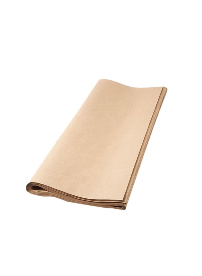 50 ورقة من ورق تغليف الهدايا والهدايا العادي باللون البني - Image 3