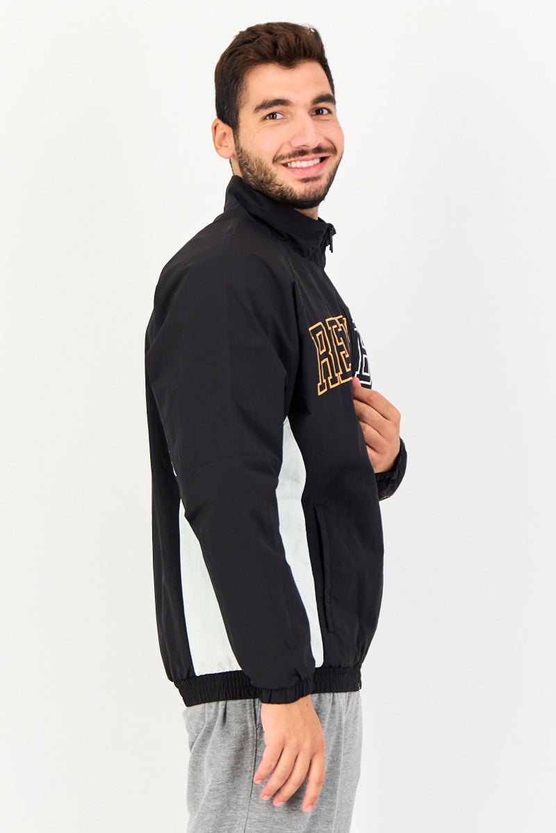 Reebok Men Sportswear Fit Long Sleeve Outdoor Jacket, Black - Image 4