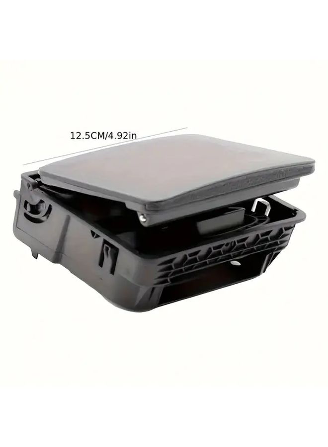 Center Armrest Box With Rear Cup Holder For Volkswagen Jetta Mk5 Golf Mk6 6th Generation Mkvi 1k0 862 532c Black Console Center Armrest Box Vehicle Cup Holder Sleek Armrest Design Durable Plastic Construction - Image 2