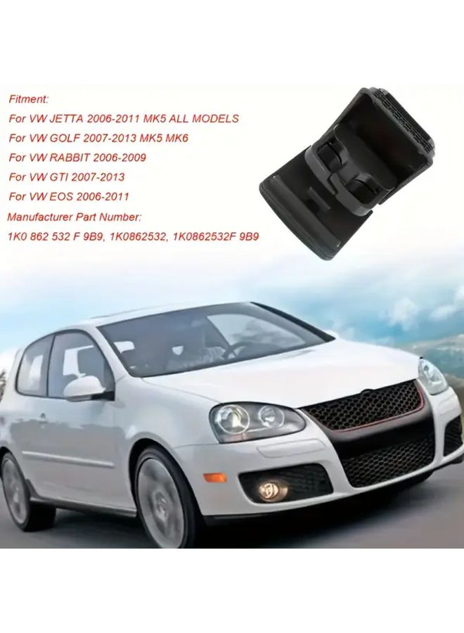 Center Armrest Box With Rear Cup Holder For Volkswagen Jetta Mk5 Golf Mk6 6th Generation Mkvi 1k0 862 532c Black Console Center Armrest Box Vehicle Cup Holder Sleek Armrest Design Durable Plastic Construction - Image 4