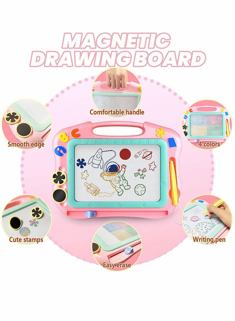 Magnetic Drawing Board table with Stamps PenColorful Erasable Magnet Writing Sketching Pad for Toddlers Learning Toys  Education Doodle Toys for 3+ YearOld Kids Birthday Gift - Image 2