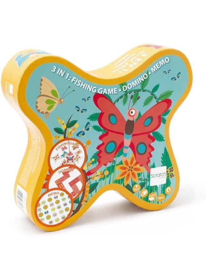 Scratch Europe 3-In-1 Butterfly Game - Image 1