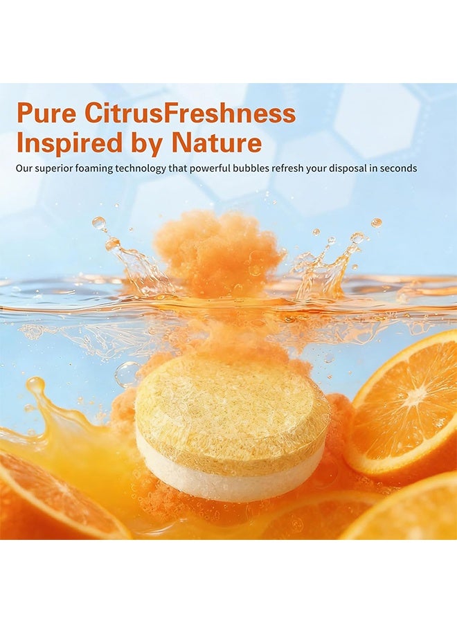 Garbage Disposal Cleaner Tablet and Deodorizer, KITCHEN Citrus Sink Cleaner Eliminates Odor-12 Pack, XL Grease & Buildup Remover - 1 Year Supply - Image 3