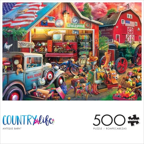 Buffalo Games - Eduard - Antique Barn - 500 Piece Jigsaw Puzzle for Adults -Challenging Puzzle Perfect for Game Nights - Finished Size is 21.25 x 15.00 - Image 3