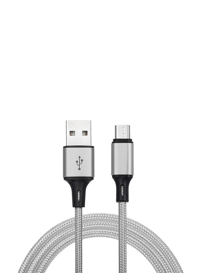 NIBEMINENT Micro USB Charging Data Cable Grey - Image 1
