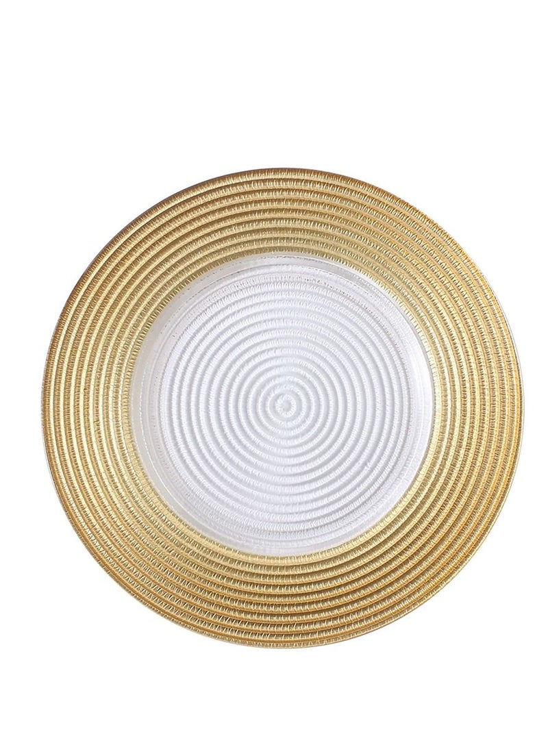 Shuer Light Luxury European Style Electroplating Creative Glass Plate - Image 1