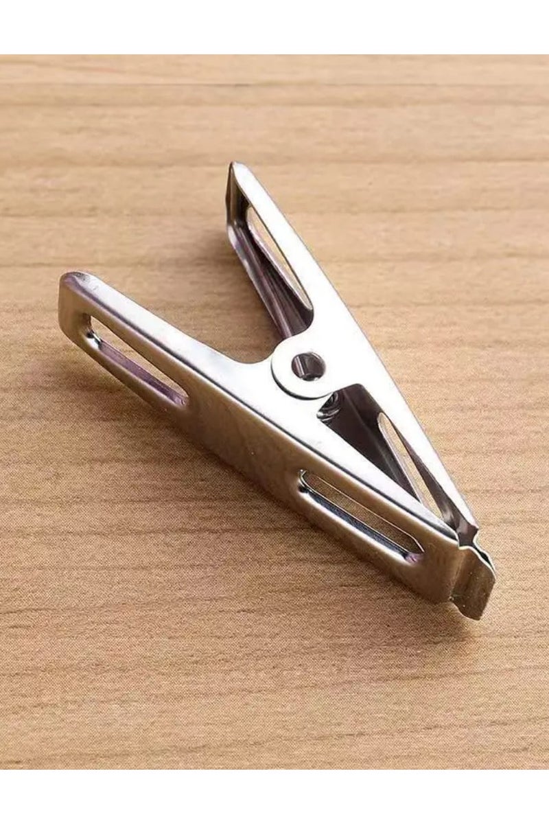 36pcs Stainless Steel Clothes Clips Heavy Duty Rustproof Laundry Pegs Strong Grip Clothespins for Towels Socks Food Bag Sealing Photo Hanger Indoor Outdoor Use - Image 2