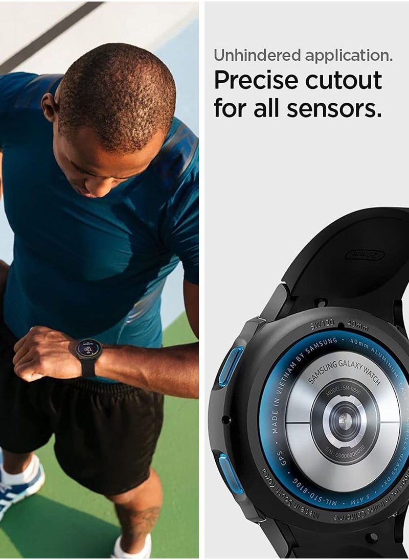 Spigen Liquid Air Armor for Samsung Galaxy Watch 5 Case Cover 40mm - Matte Black  - Image 5