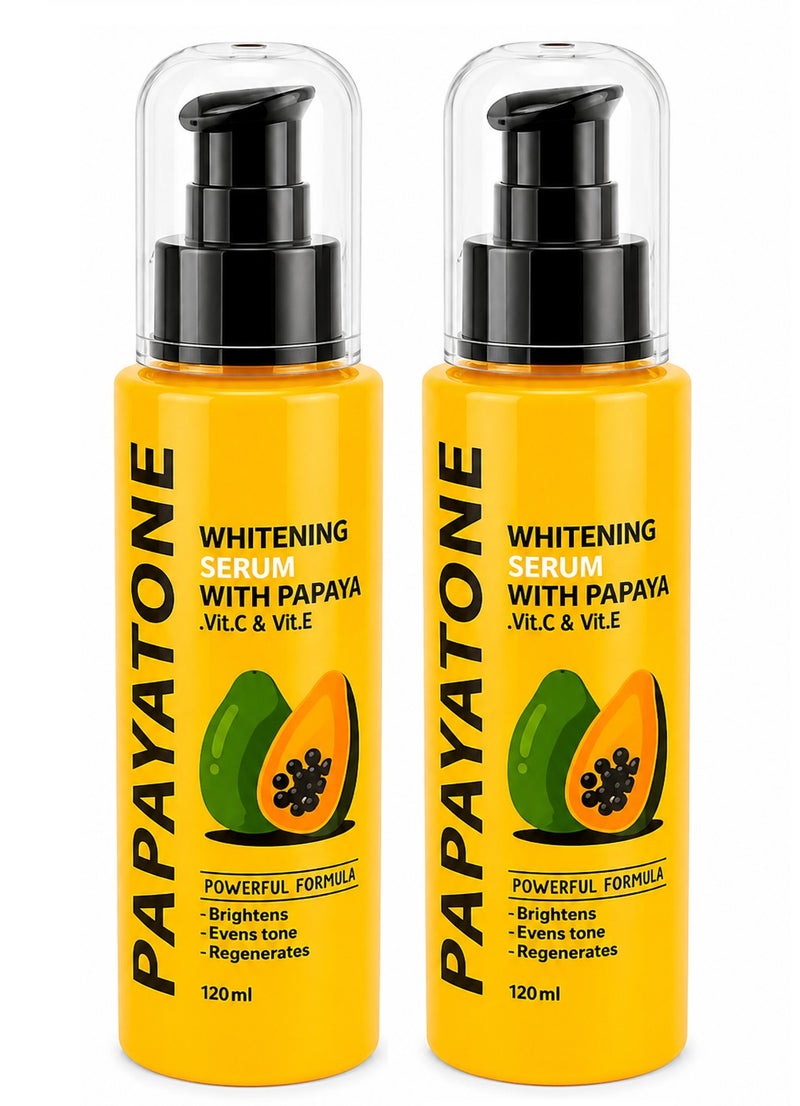Melano Pharma Two Pieces Of Papayatone Whitening Serum 2x120 ml - Image 1