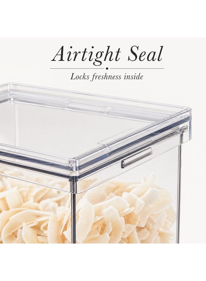 Homesmiths Airtight Food Storage Canister 1500ML – Clear BPA-Free Plastic Container with Locking Lid, Kitchen Organizer for Snacks, Pasta, Spices & Ingredients – 15.5 x 10 x 15.5 cm - Image 5