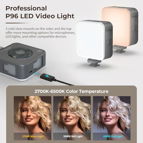 SmallRig Universal Phone Video Rig Kit for iPhone, Smartphone and Cameras, Phone Stabilizer Rig w/Tripod Microphone LED Light Side Handle Power Bank Holderm, for Vlogging & Live Streaming - Image 4