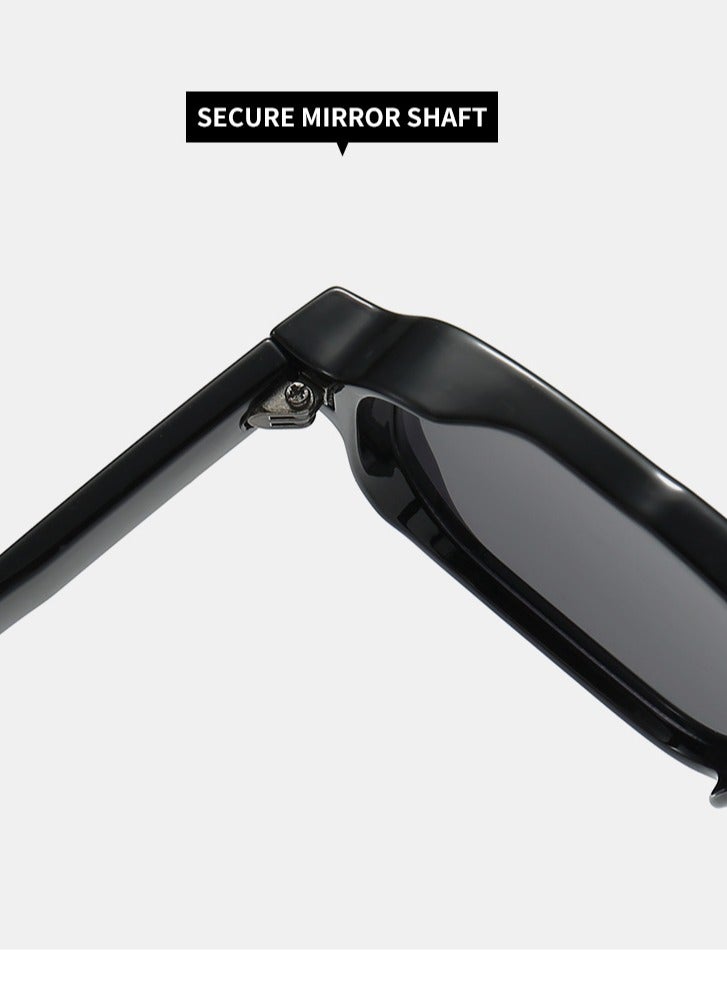 POLITE Vintage Double Bridge Designer Black Gradient Sunglass for men and Women, Trending Fashion Sunglasses UV400 - Image 3