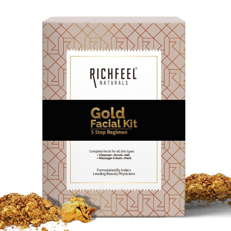 Richfeel Gold Facial Kit 5x50gms - Image 1