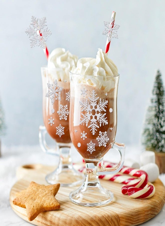 وولاين ملصقات ندفة الثلج الشتوية من والين، ملصقات ندفة الثلج الفضية اللامعة ذاتية اللصق لتزيين حفلات عيد الميلاد، ودفاتر القصاصات، والزجاجات، والنوافذ، 10 أوراق - Image 5