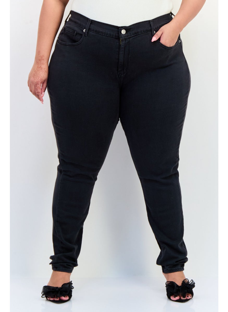 Levi's Women Skinny Fit Solid Stretchable Denim, Black  - Image 1