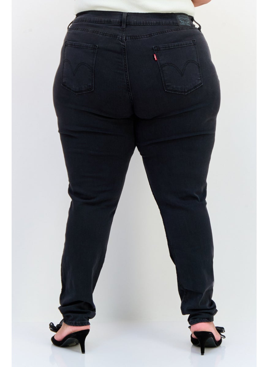 Levi's Women Skinny Fit Solid Stretchable Denim, Black  - Image 4