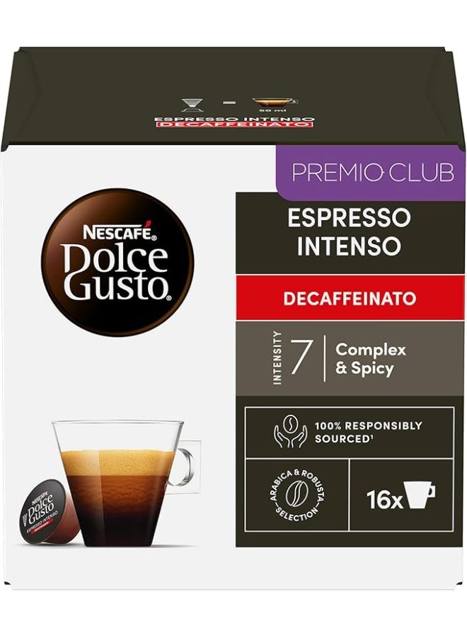 Dolce Gusto Nescafé Espresso Intenso Decaf Pods - 16 Capsules - Image 1